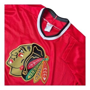 VTG CCM Chicago Blackhawks Hockey Jersey Men's XL Made in USA Canada